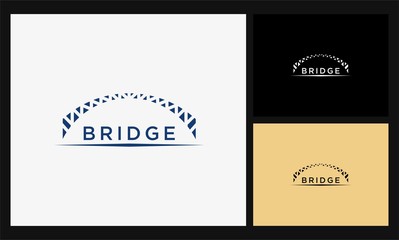 abstract bridge icon logo