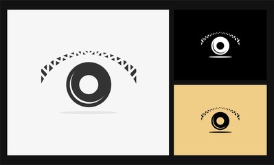 abstract eye icon logo