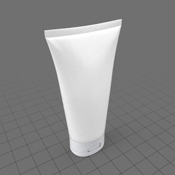 Plastic cosmetic tube