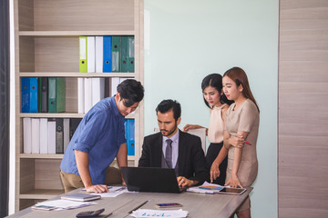 Business meeting of business people.