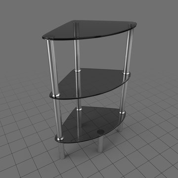 Tiered corner table