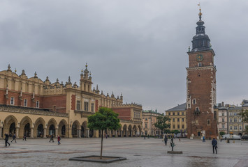 Krakow, Poland - the second biggest city in Poland, Krakow offers a mix of history and modernity. Here in the picture a perspective of the Old Town and the main square