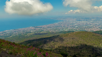 Landscape from a Italian town Naples