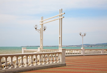 Lermontovsky boulevard in Gelendzhik. Krasnodar Krai. Russia