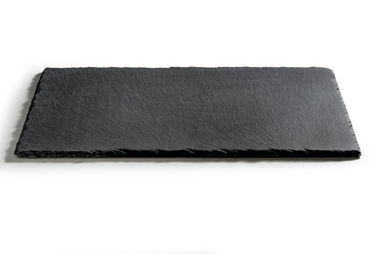 Rectangular plate in black slate