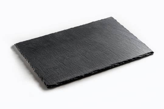 Rectangular plate in black slate
