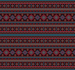 Knitted Indian rug paisley ornament seamless pattern. Ethnic Mandala towel, yoga mat. Vector Henna tattoo style for textile, greeting business card background, coloring book, phone case print