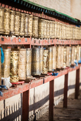 Buddhist prayer drums