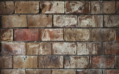 Brick wall. Filled frame.