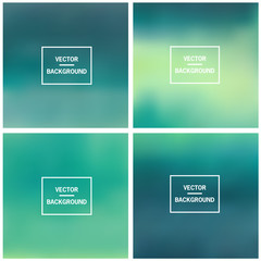 Abstract colorful blurred vector backgrounds. Elements for your website or presentation.