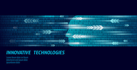 Human face artificial intelligence next level men's mental abilities. Big data binary numbers code flow. Technology augmented reality hacker head profile cyborg blue glowing vector illustration