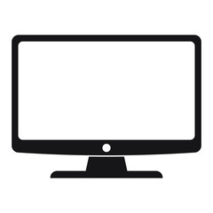 Monitor icon, modern tv icon
