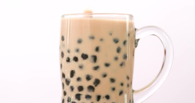 Iced bubble mile tea
