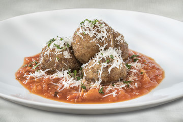 Arancini rice balls Delicious Italian specialty stuffed with rice and cheese