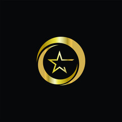 star and circle logo icon vector illustration sport and celebration design 