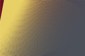 Yellow Halftone Circle Background