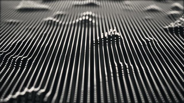Modern design of sound wave with loop animation