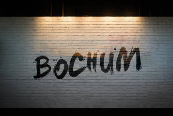 Bochum concept graffiti on wall  - 212793964