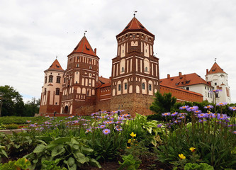 Obraz premium Mir, Belarus - June 13, 2018: Mir Castle Complex in Belarus, UNESCO World Heritage