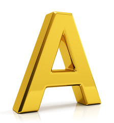 Gold letter A
