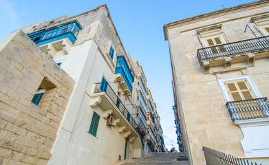 Fototapeta na wymiar Valleta streets