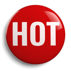 Hot Red Symbol Icon Isolated