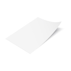 3D Flyer Paper Mock-up Design. Vector illustration