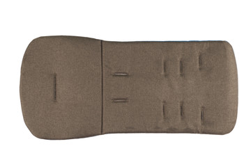 Mattress for a baby stroller on a white background.