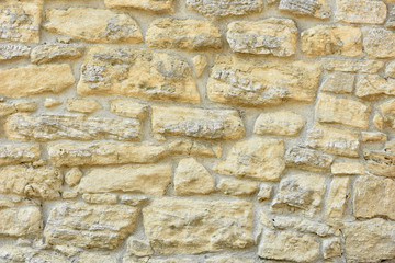 Stone wall. Brick texture. Old facade.