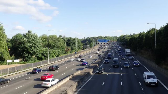 M25 Motorway, Junction 18, Chorleywood, Hertfordshire, UK