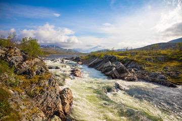 a beautiful norwegian river - nord europe travel