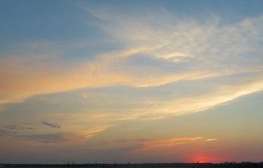 Fototapeta na wymiar Beautiful sunset view 