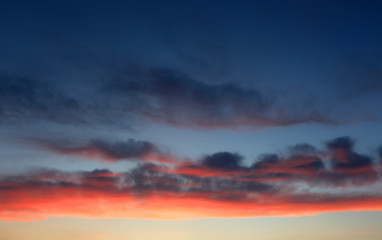 Fototapeta na wymiar sky after sunset