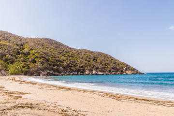 A view in Tayrona National Park in Colombia