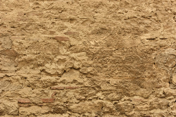Stone wall. Old facade.