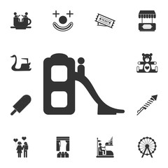 slides for children icon. Detailed set of attractions. Premium graphic design. One of the collection icons for websites, web design, mobile app