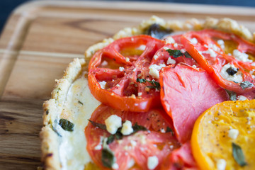 Fresh Heirloom Tomato Tart 