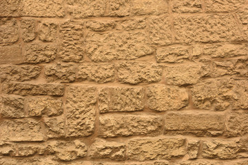 Stone wall. Brick texture. Old facade.