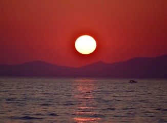 Fototapeta na wymiar Sunset in Croatia