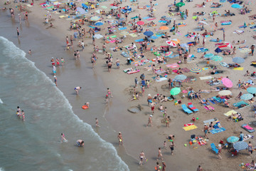 Fototapeta na wymiar Summer at the beach, Catalonia