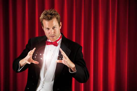 Magician: Magician Conjures for Audience