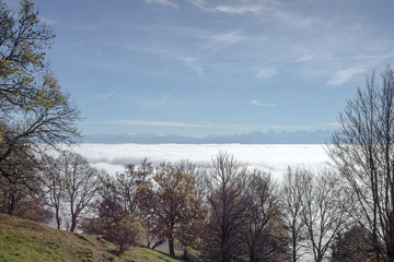 Nebel Meer über den Wolken