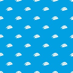 Tourist tent pattern vector seamless blue repeat for any use