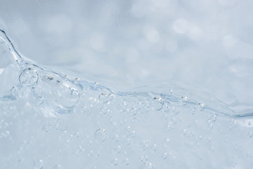 Minimalistic water background with bubbles.