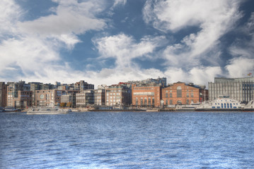 The port in the city of Oslo.