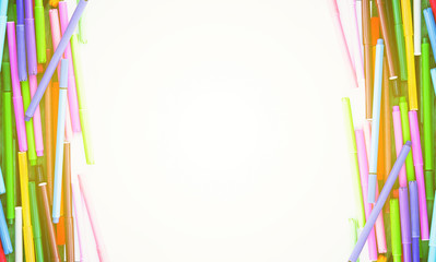 School supplies. Back to School design elements.