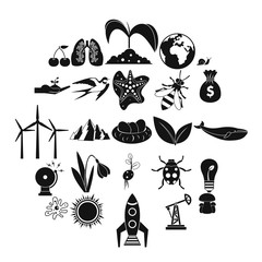 Conservationist icons set. Simple set of 25 conservationist vector icons for web isolated on white background