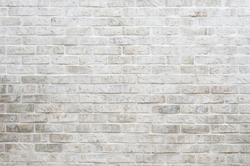 Abstract background of whitewashed brick wall - 212817375