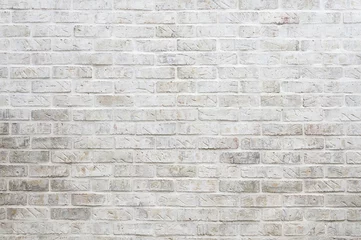 Papier Peint photo Mur de briques Abstract background of whitewashed brick wall