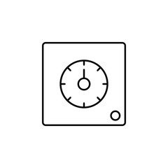 mechanical time icon. Element of automation icon for mobile concept and web apps. Thin line mechanical time icon can be used for web and mobile. Premium icon